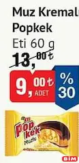 ETİ POPKEK MUZ KREMALI KEK 60 G